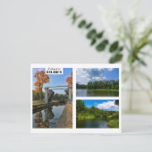 Postale Biélorussie Salutations Nature Architecture Carte  (Debout devant)