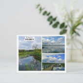 Postale Biélorussie Salutations Nature Lake Scenery Carte  (Debout devant)