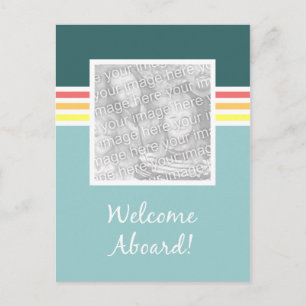 Postale Bienvenue à bord du Carte photo