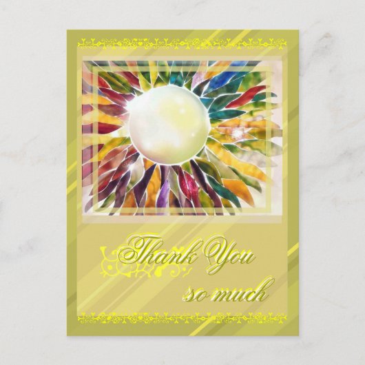 Postale Bijou Perlé Carte de Remerciement Excellente (Devant)