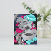 Postale Bits et pièces - Surreal Puzzle faces Carte postal (Debout devant)