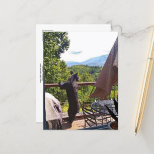 Postale Black Bear Jouissant de vues dans Gatlinburg carte