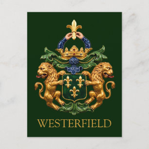 Postale Blason de Famille Néerlandaise Westerfield. Carte