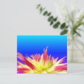 Postale Bleu rose Dahlia bleu BG do-it-yourself carte post (Debout devant)
