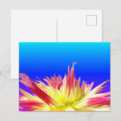 Postale Bleu rose Dahlia bleu BG do-it-yourself carte post (Devant / Derrière)
