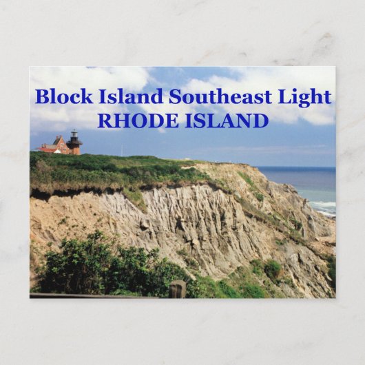 Postale Block Island Southeast Lighthouse, RI Carte postal (Devant)