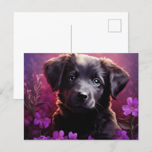 Postale bloem van Amour Canine Briefkaart