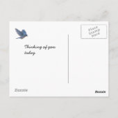Postale Bluebird Digital Realism Peinture Carte de bonheur (Dos)