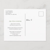 Postale Boho Christmas Party Enregistrer la date Carte pos (Dos)