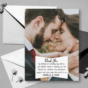 Postale BOHO Flair ! Carte de remerciement de mariage phot