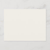 Postale Boho Fleur sauvage Beige Meadow Table Carte de rem (Dos)