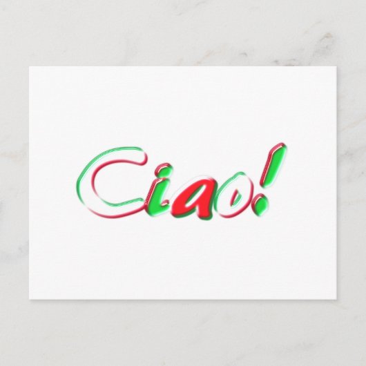 Postale Bonjour carte (Devant)