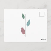 Postale Bonjour plume douce carte boho (Dos)