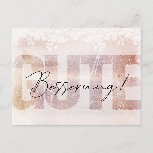 Postale *Bonne amélioration* Sort carte Pâté (Devant)