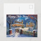 Postale Bonne année carte (Devant / Derrière)