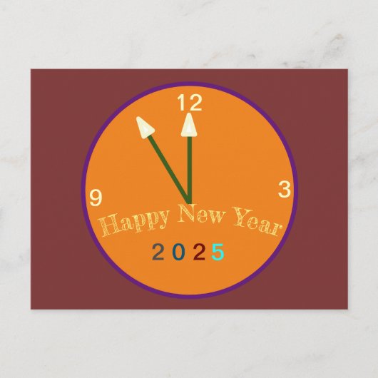 Postale Bonne carte cadeau du Nouvel An 2025 (Devant)