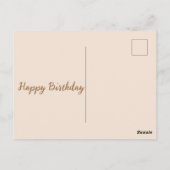 Postale Bonne carte d'anniversaire (Dos)