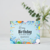 Postale Bonne carte d'anniversaire (Debout devant)
