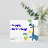 Postale Bonne carte d'anniversaire (Debout devant)