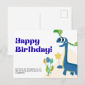 Postale Bonne carte d'anniversaire (Devant / Derrière)