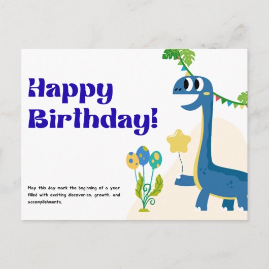 Postale Bonne carte d'anniversaire (Devant)