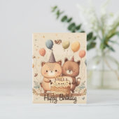 Postale Bonne carte d'anniversaire (Debout devant)