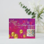 Postale Bonne carte d'anniversaire (Debout devant)