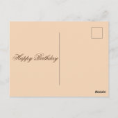 Postale Bonne carte d'anniversaire (Dos)