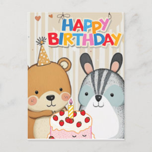 Postale Bonne carte d'anniversaire