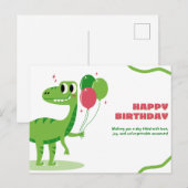 Postale Bonne carte d'anniversaire (Devant / Derrière)