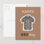 Postale Bonne carte d'anniversaire BROthday (Devant / Derrière)