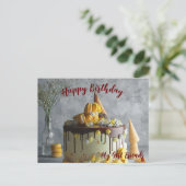 Postale Bonne carte d'anniversaire moderne (Debout devant)