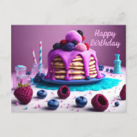 Bonne carte d'anniversaire, Pancakes aux baies,