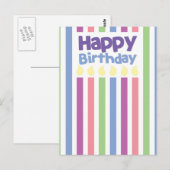 Postale Bonne carte de bande d'anniversaire (Devant / Derrière)