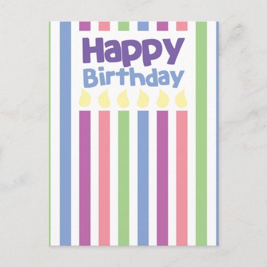 Postale Bonne carte de bande d'anniversaire (Devant)