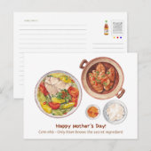Postale Bonne carte de fête des mères (Devant / Derrière)