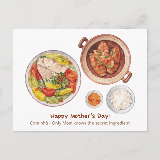 Postale Bonne carte de fête des mères (Devant)