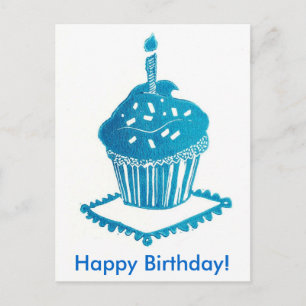 Postale Bonne carte de gâteau d'anniversaire