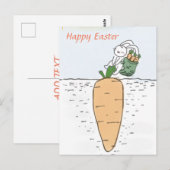 Postale Bonne carte de Pâques (Devant / Derrière)