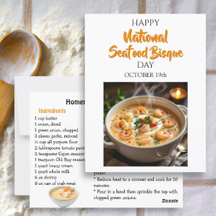 Postale Bonne Carte de recettes de la Journée nationale de