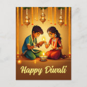 Postale Bonne carte de voeux Diwali (Devant)