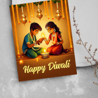 Bonne carte de voeux Diwali
