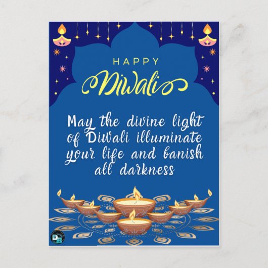 Postale Bonne carte Diwali Post (Devant)