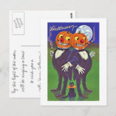 Postale Bonne carte Halloween (Devant / Derrière)