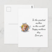 Postale Bonne carte mère jour (Devant / Derrière)