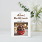 Postale Bonne Carte nationale de la fête de la cupcake au  (Debout devant)