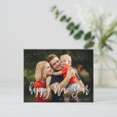 Postale BONNE NOUVELLE ANNÉE | Carte de voeux de script de (Debout devant)