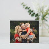 Postale BONNE NOUVELLE ANNÉE | carte de voeux de script de (Debout devant)