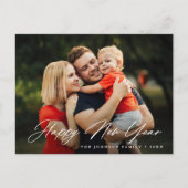 Postale BONNE NOUVELLE ANNÉE | carte de voeux de script de (Devant)