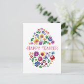 Postale Bonne Pâques (folklore) personnalisable Carte blan (Debout devant)